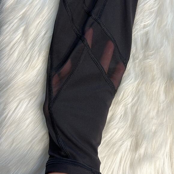 Lululemon Black Wunder Under High Rise Mesh Tight 28” - Picture 4 of 9